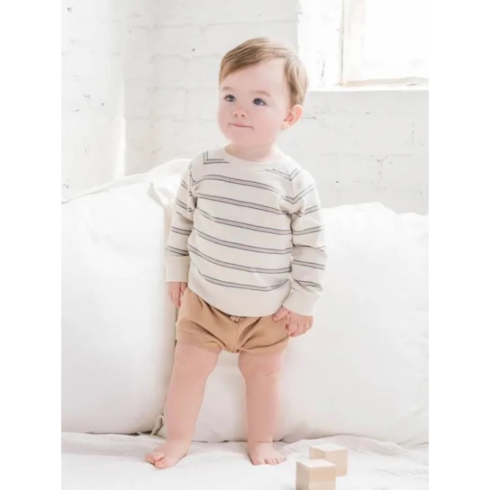 New Colored Organics The Portland pullover too in Oak stripe & Harbor +Tan